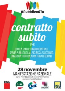 Manifestazione del 28 novembre a Roma