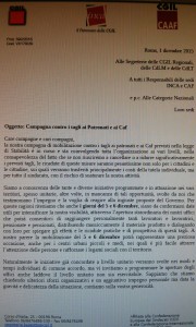 LA FP CGIL LECCE ACCANTO ALL’INCA CONTRO I TAGLI A PATRONATI E CAF