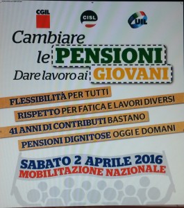 Anche a Lecce giornata di mobilitazione unitaria il 2 aprile 2016 per cambiare le pensioni