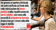 Rinnovo contratti: comunicato stampa Cgil