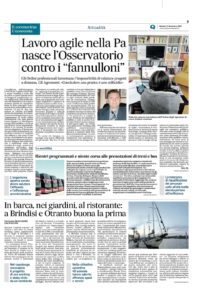 REPLICA all’articolo del 17/11/2020 sul Nuovo Quotidiano di Puglia