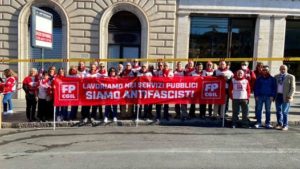 MAI PIÙ FASCISMI, LA FP CGIL IN PIAZZA